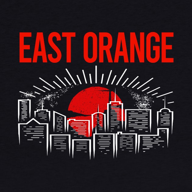 Red Moon East Orange by flaskoverhand